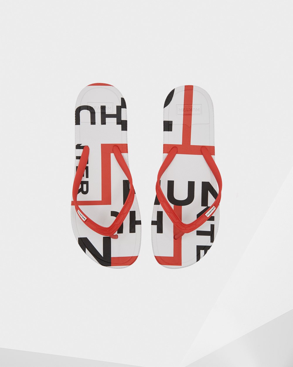 Chanclas Hunter Hombre - Original Exploded Logo - Rojos - RUPOJEG-39